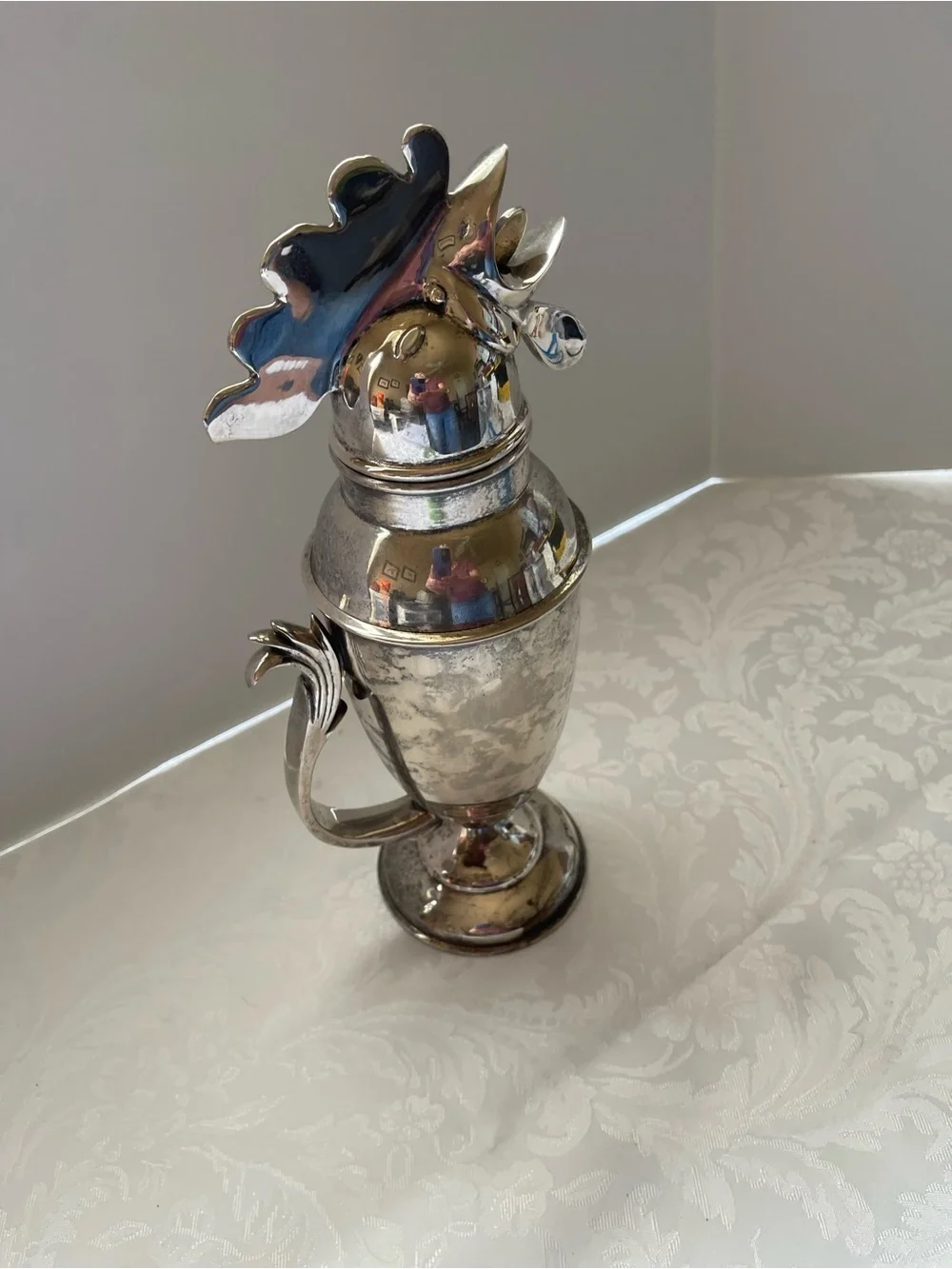 Vintage Restoration Hardware Rooster Cocktail Shaker